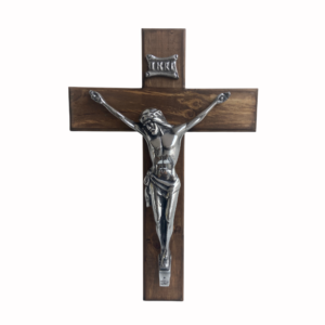 Cruz Madera Cristo Peltre - Decopeltre