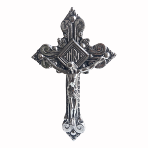 Cristo Cruz Decorada peltre - Decopeltre