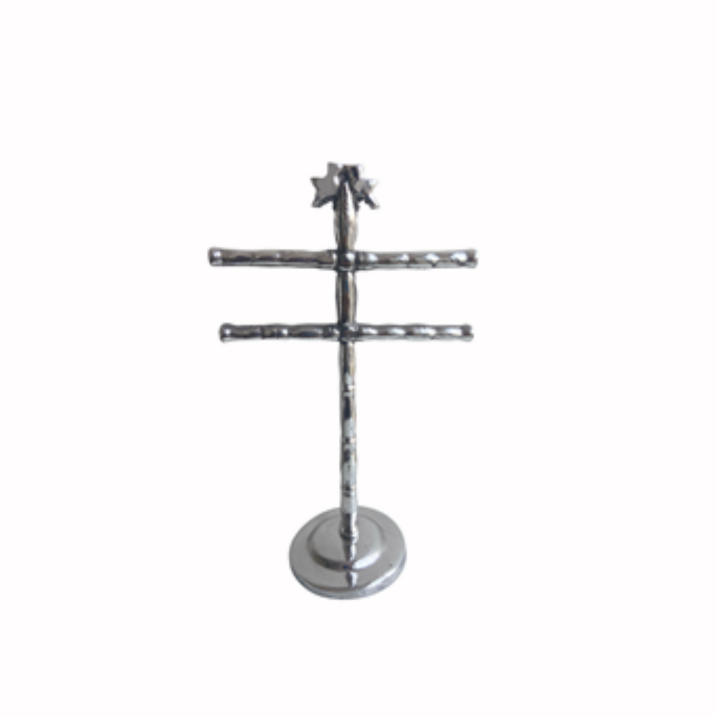 Toallero Doble Trenza peltre - Decopeltre