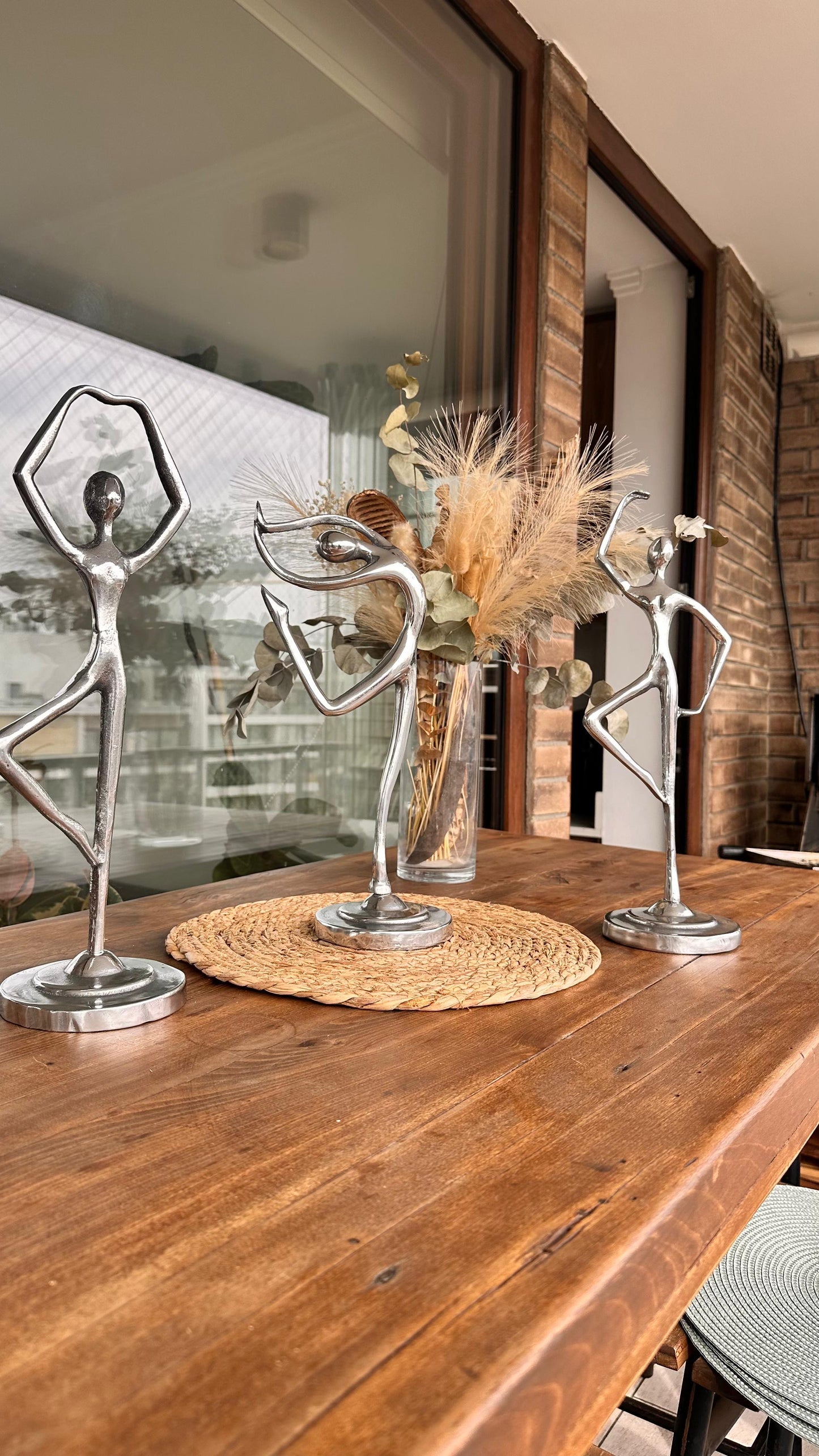 Tres Bailarinas Peltre 40 cms