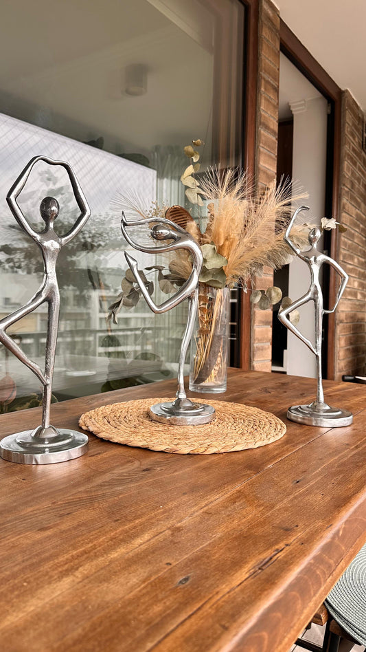 Tres Bailarinas Peltre 40 cms