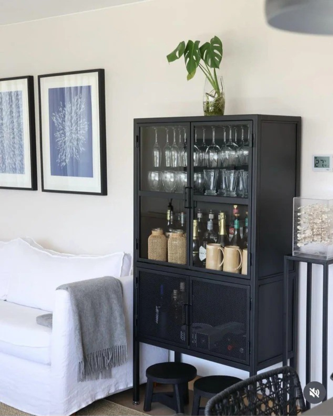 Vitrina Bar Metalica - Calafquen