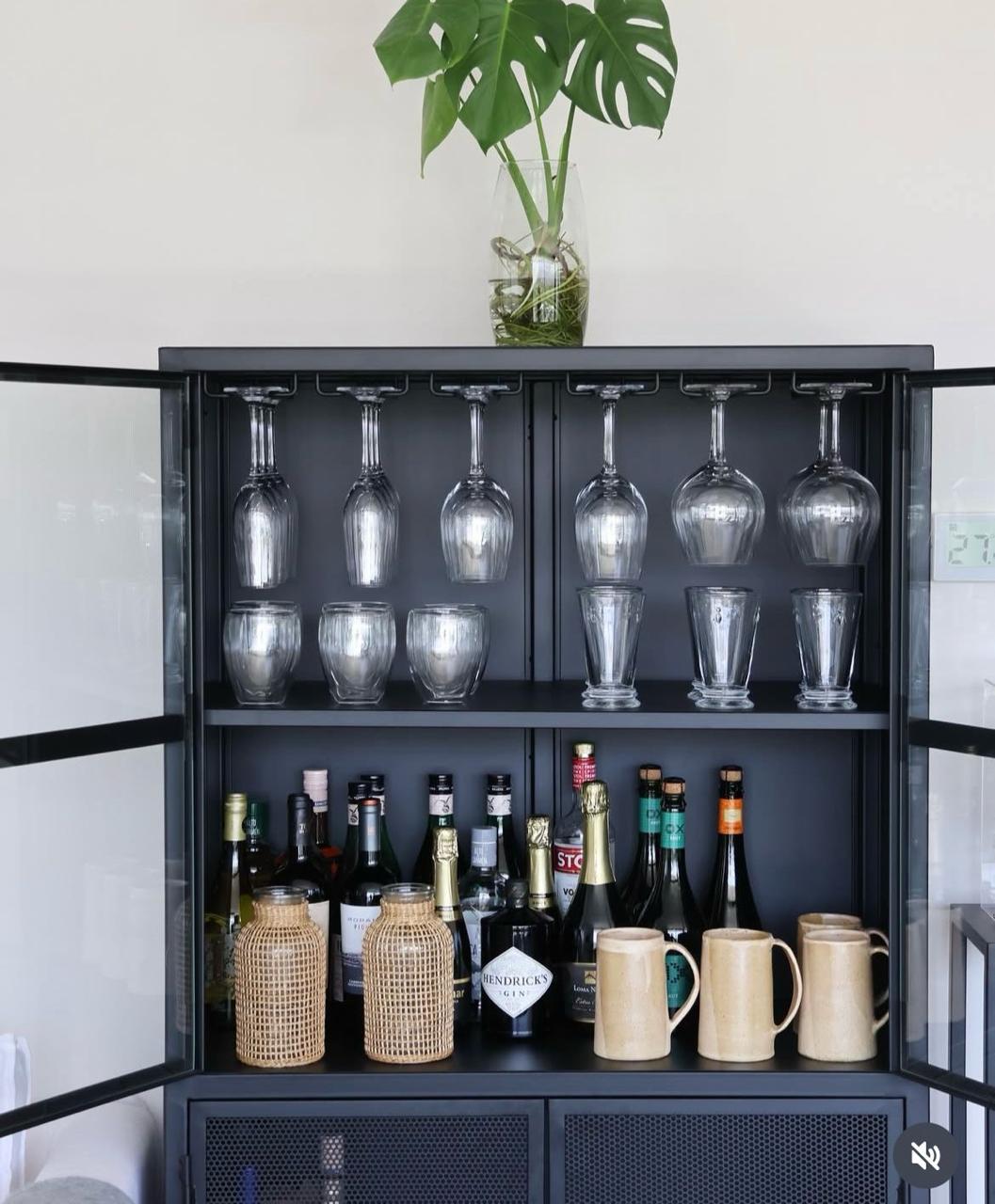 Vitrina Bar Metalica - Calafquen - Decopeltre